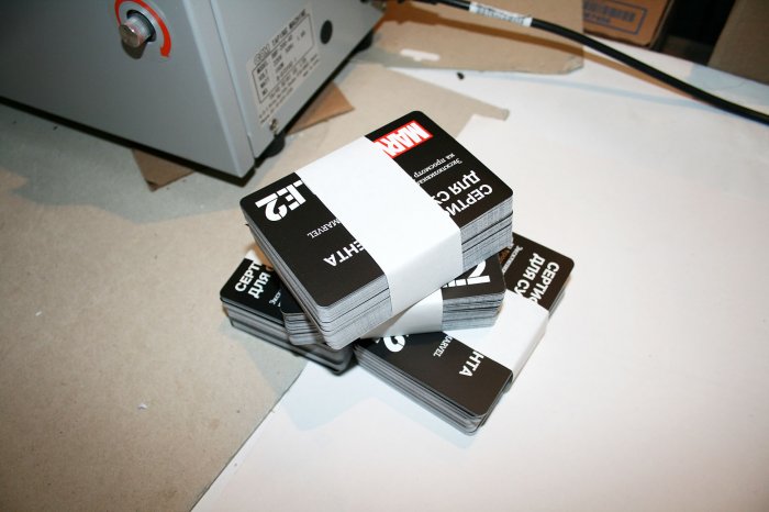 Изготовление скретч-карт для компании "Tele2"
